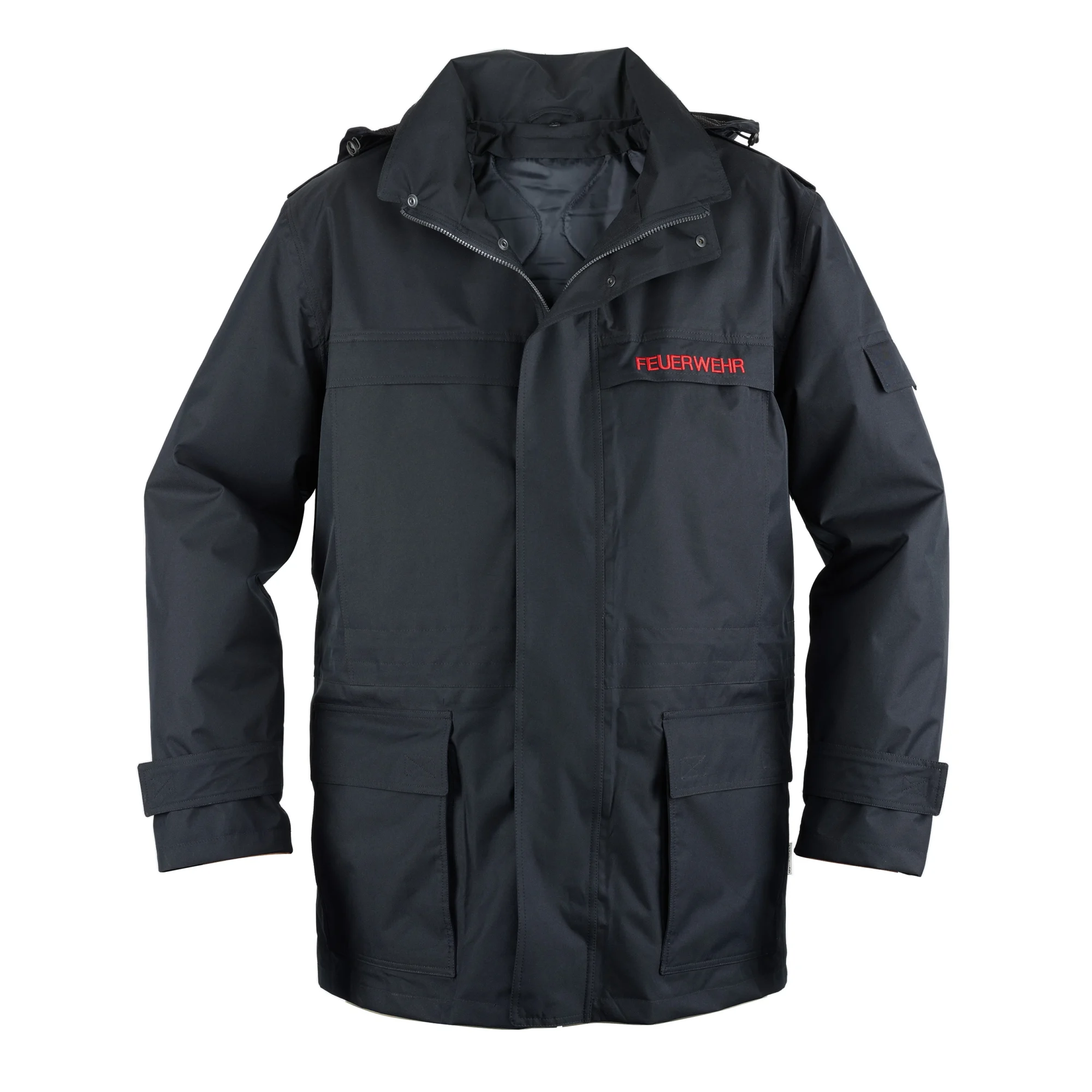 Buettner_Fire-Fashion_Kollektion_Nordrhein-Westfalen_Wetterschutzjacke_in_schwarz_mit_feuerwehrlogo